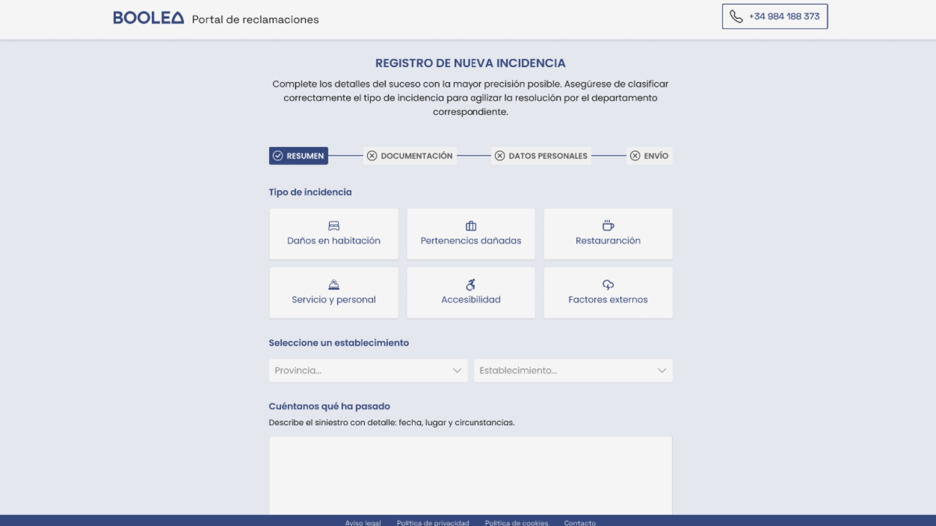Portal de reclamaciones